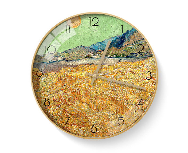 Van Gogh's Famous Paintings Clock