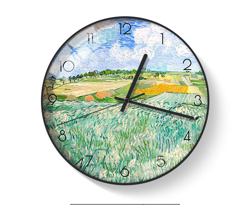 Van Gogh's Famous Paintings Clock