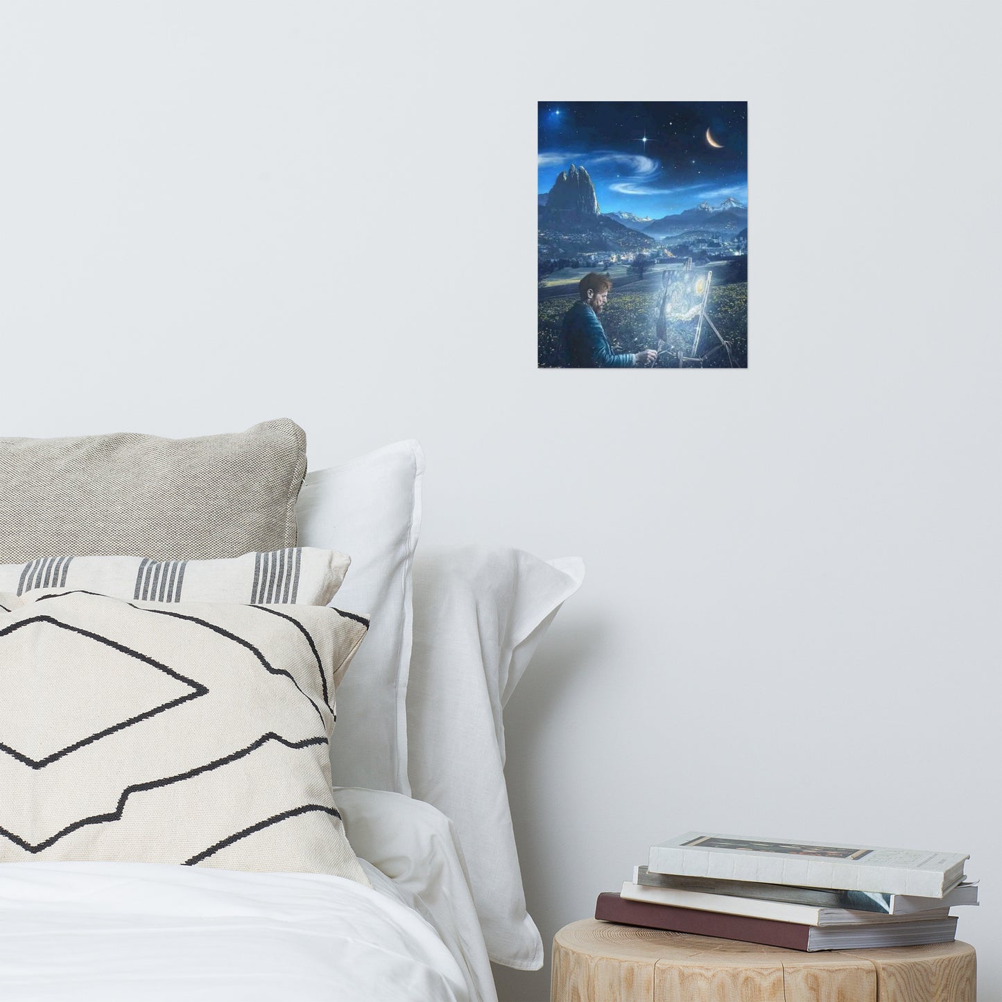 Starry night imagination Poster