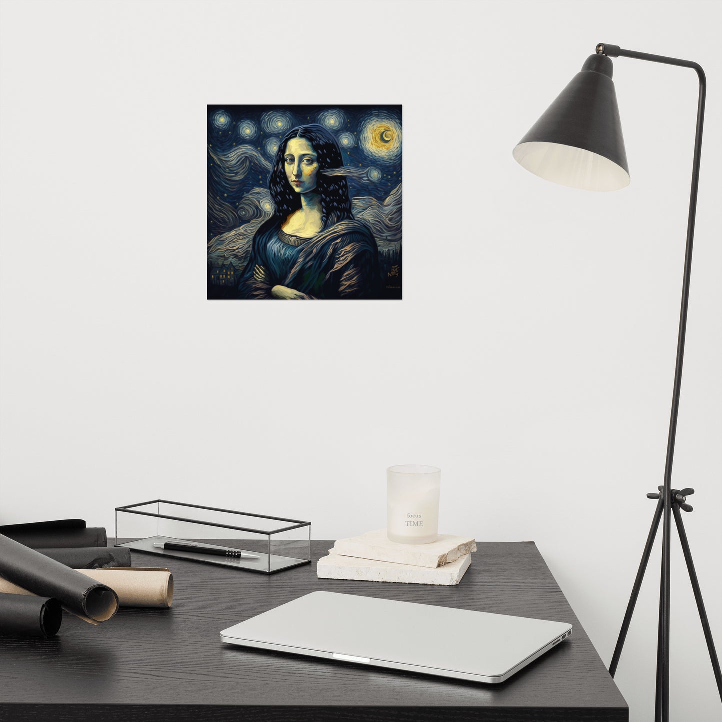 Monalisa starry night Poster