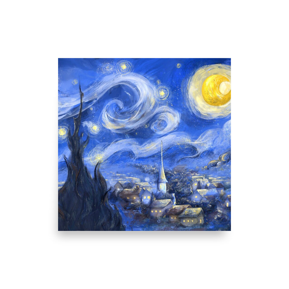 Starry night Poster