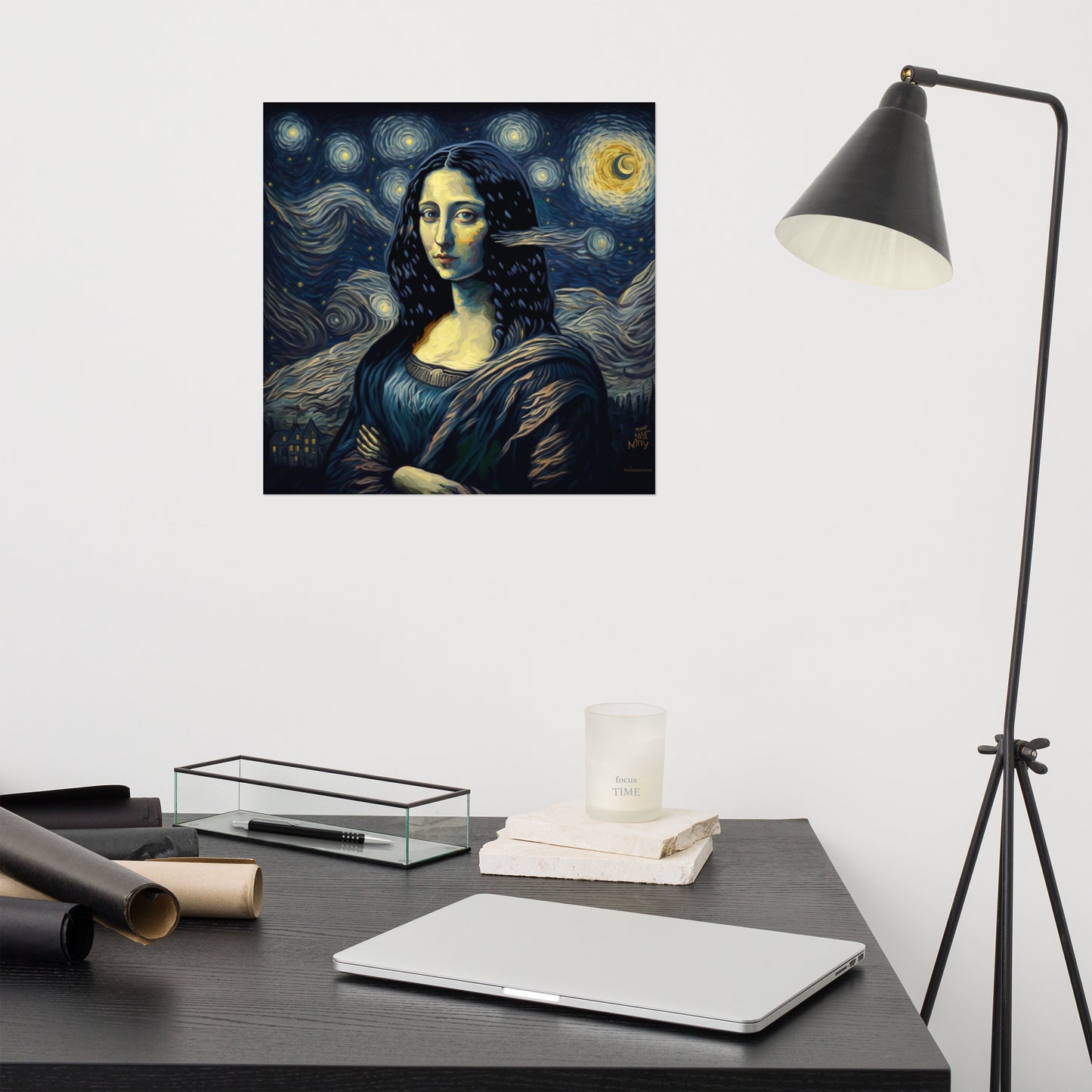 Monalisa starry night Poster