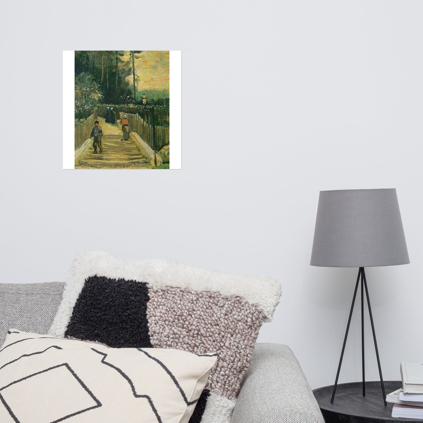 Sloping Path in Montmartre By vincent van gogh Poster