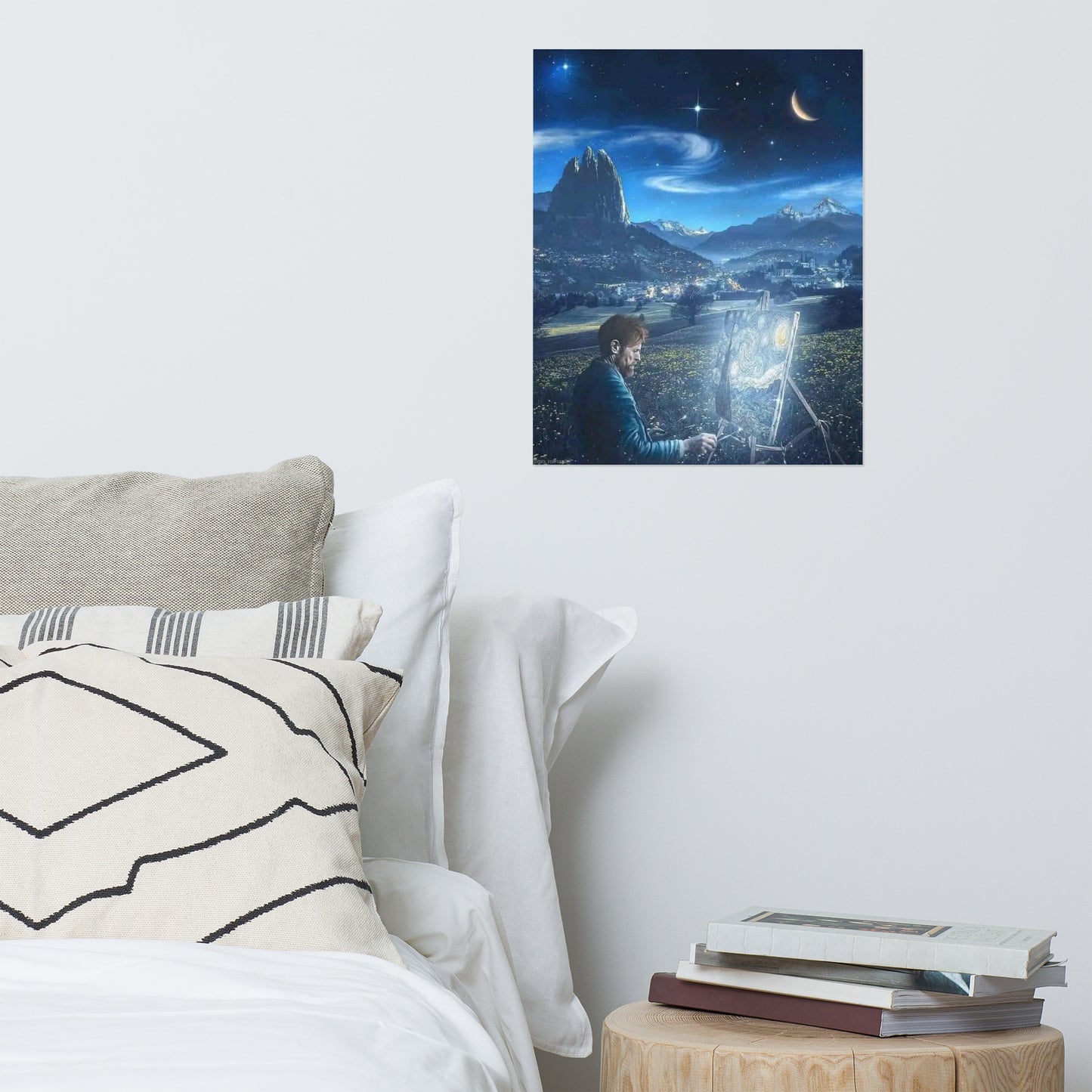 Starry night imagination Poster