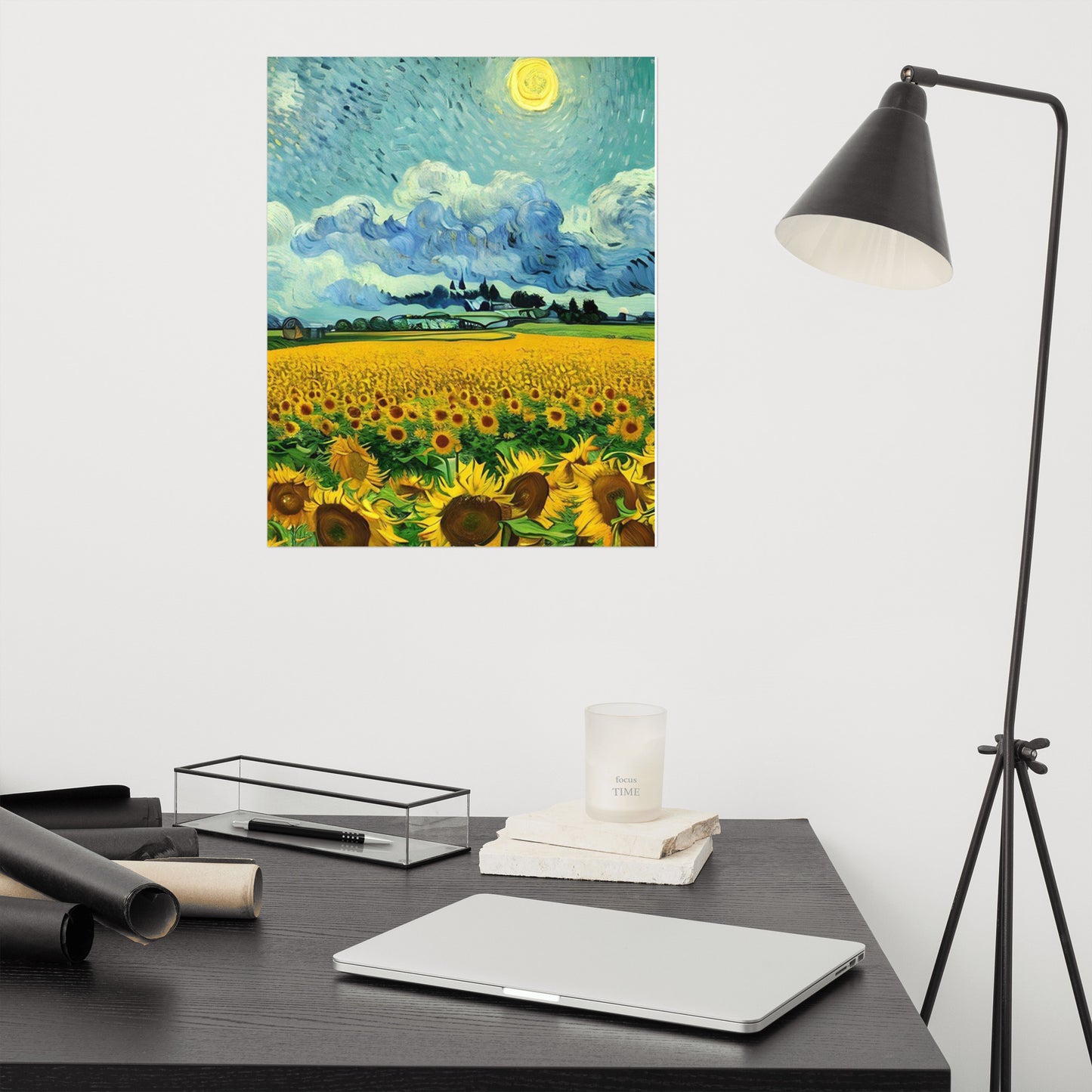 Sunflowers van gogh style Poster