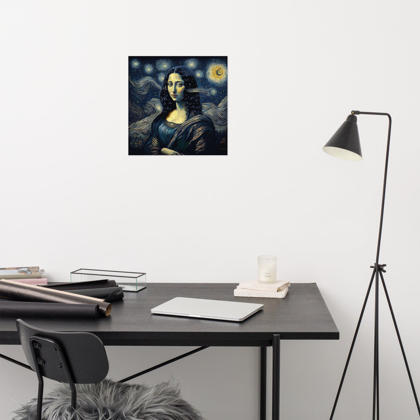 Monalisa starry night Poster