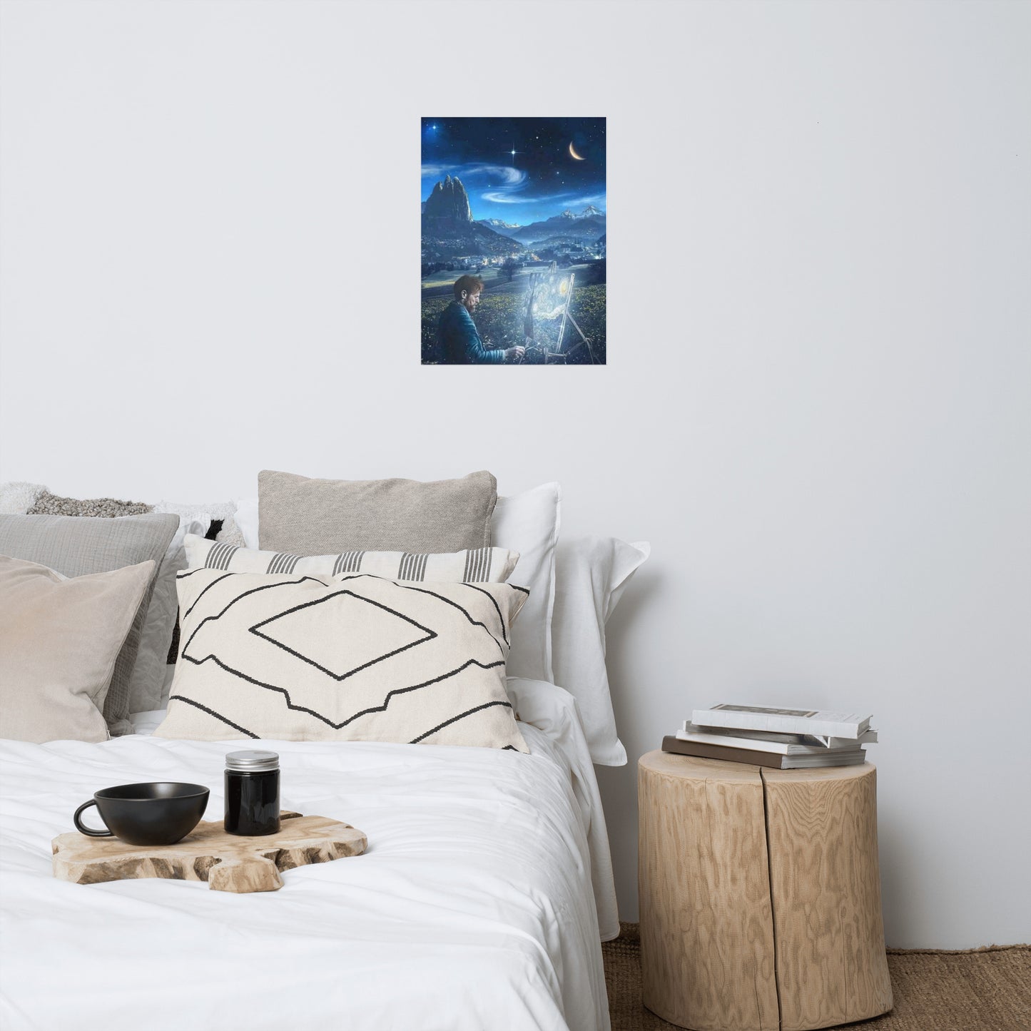 Starry night imagination Poster