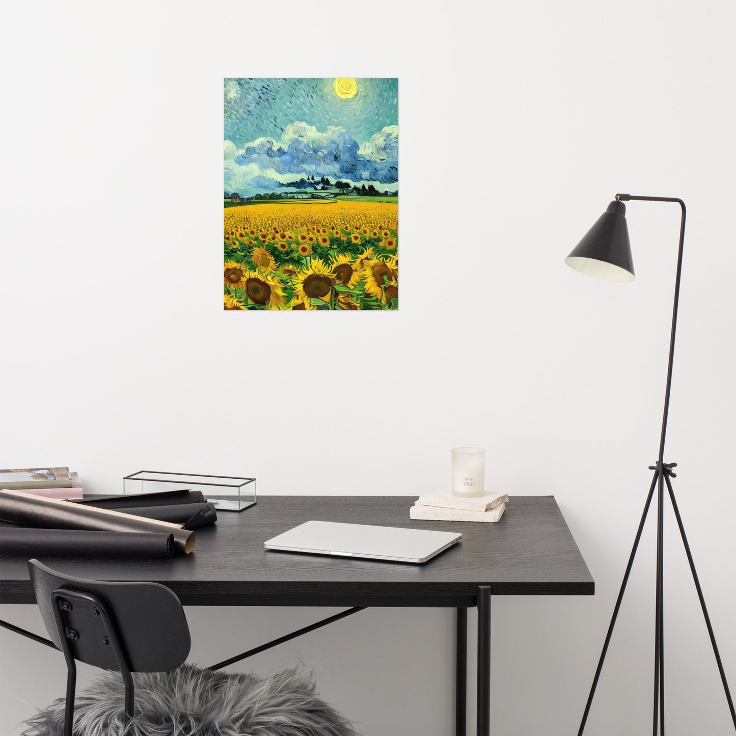 Sunflowers van gogh style Poster