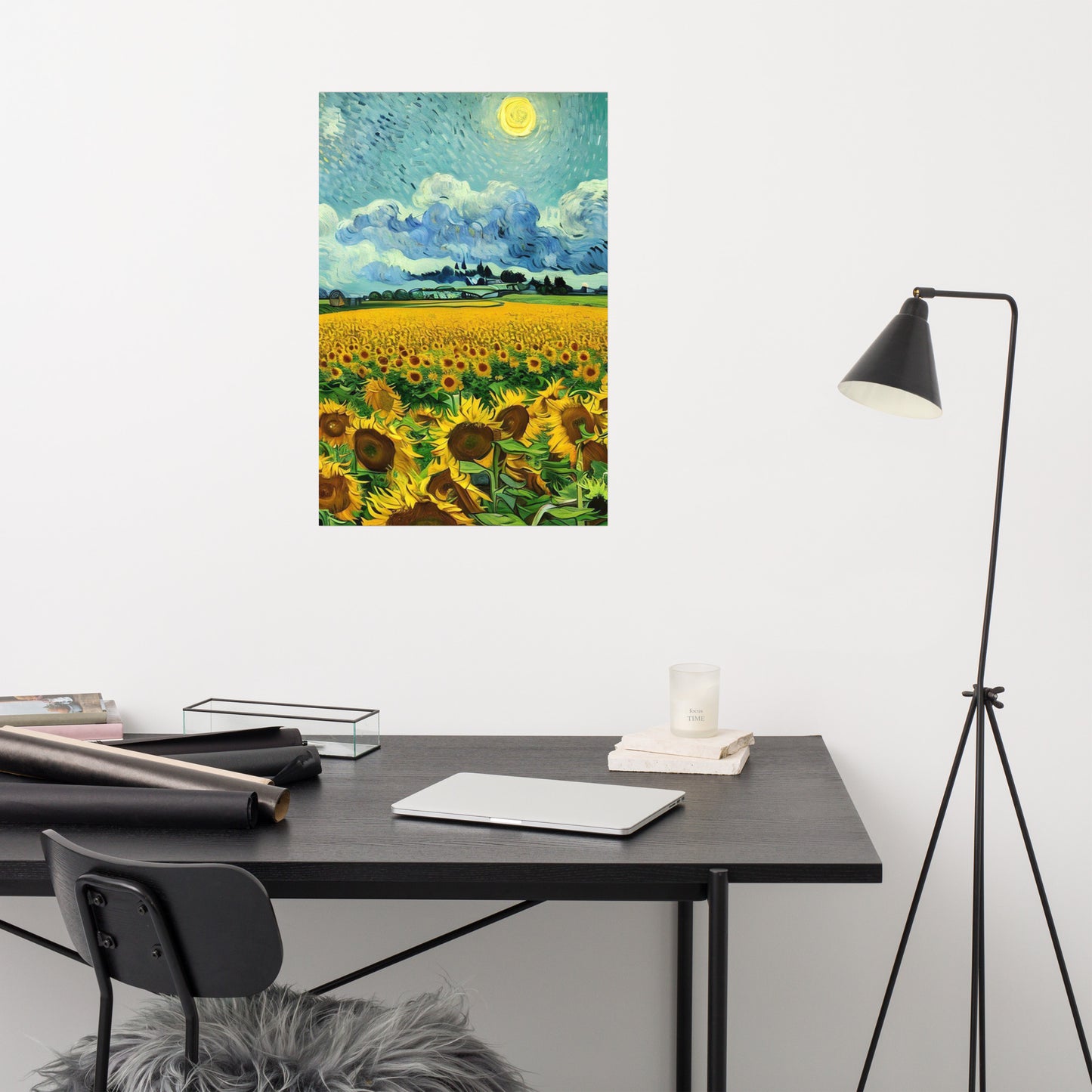 Sunflowers van gogh style Poster