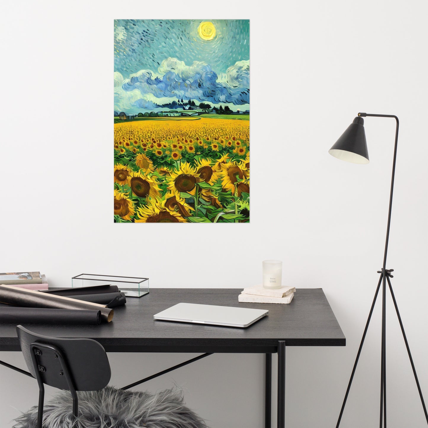 Sunflowers van gogh style Poster