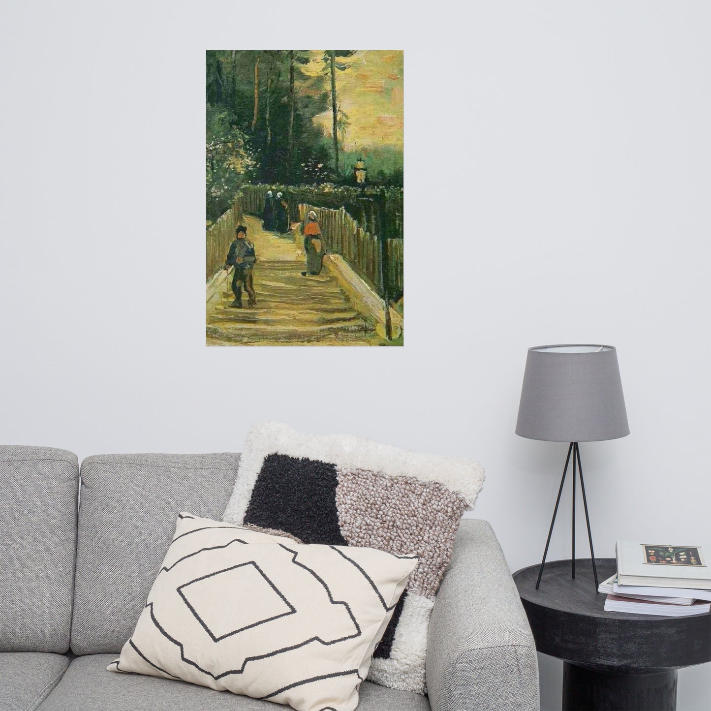 Sloping Path in Montmartre By vincent van gogh Poster