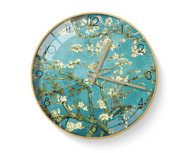 Van Gogh's Famous Paintings Clock